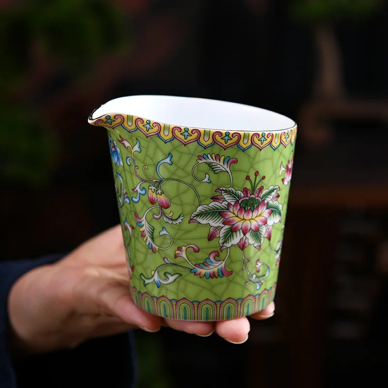 220ml Culoare Smalt Ceramic Corect Cupa Chineză Corect Cana de Portelan Chahai Cani de Ceai kung fu Set de Ceai Accesorii Craft Teaware Manual