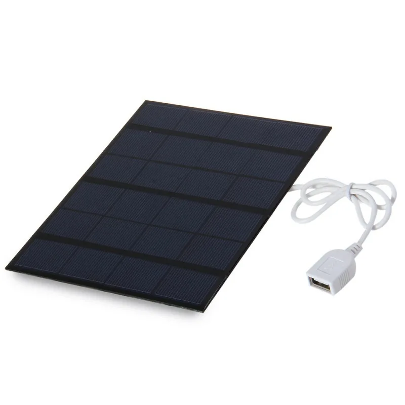 3.5 W 6V Incarcator Solar Panou Solar Power Bank Baterie Portabila pentru Telefoane Mobile 165* 135mm