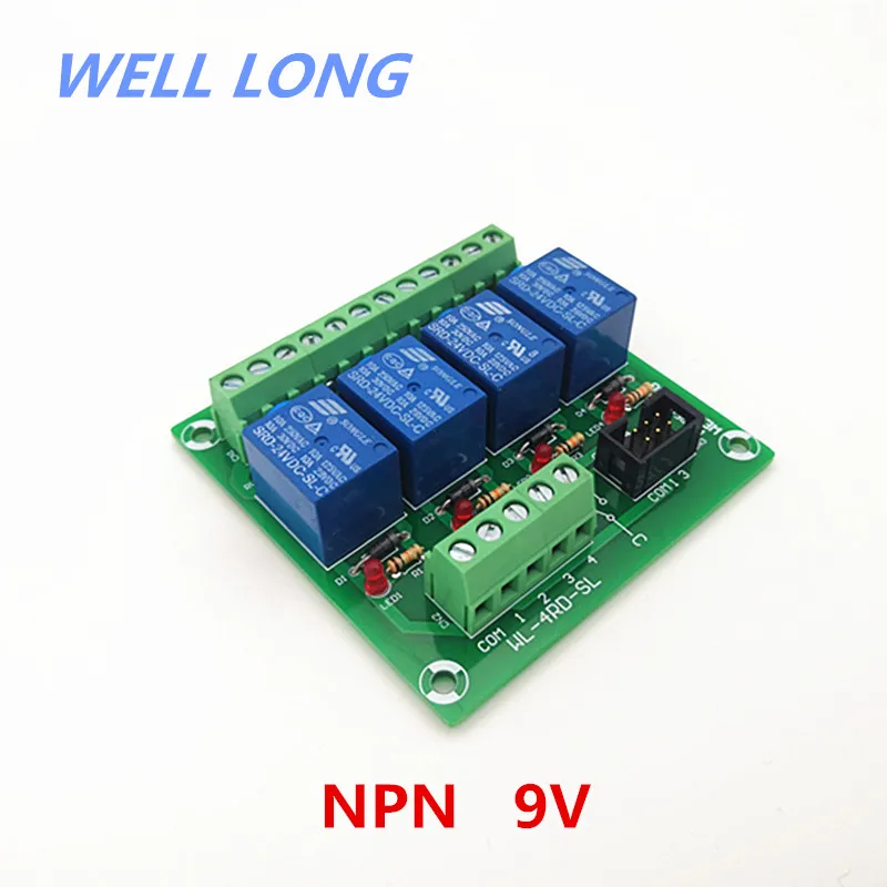 4 Canal NPN Tip 9V 10A Releu Interface Module,SONGLE SRD-9VDC-SL-C Releu.