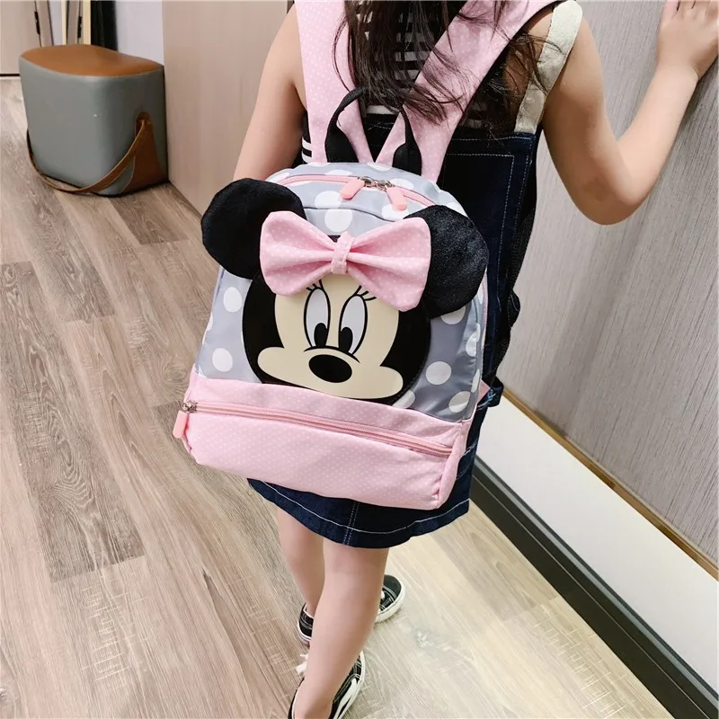 Copii de la Disney geanta Gradinita de Copii Mickey Mouse ghiozdane Roz Minnie Rucsac Princess Ghiozdane Ghiozdan Pentru Baieti Fete