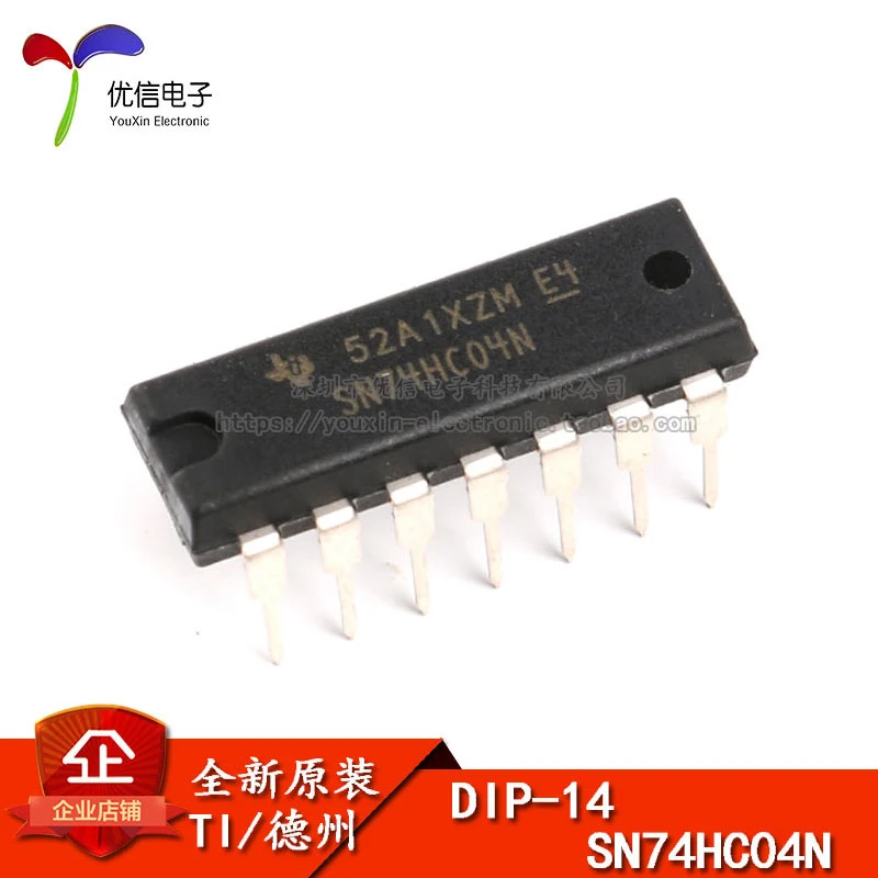 Original autentic în linie SN74HC04N DIP-14 circuit logic chip - hexanon-poarta