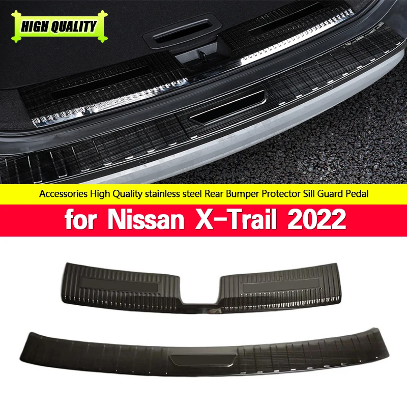 Pentru Nissan X-Trail X-Trail 2022 spate styling Inox Bara Spate Protector Prag Portbagaj benzii de Rulare Placa Ornamente Crom Styling