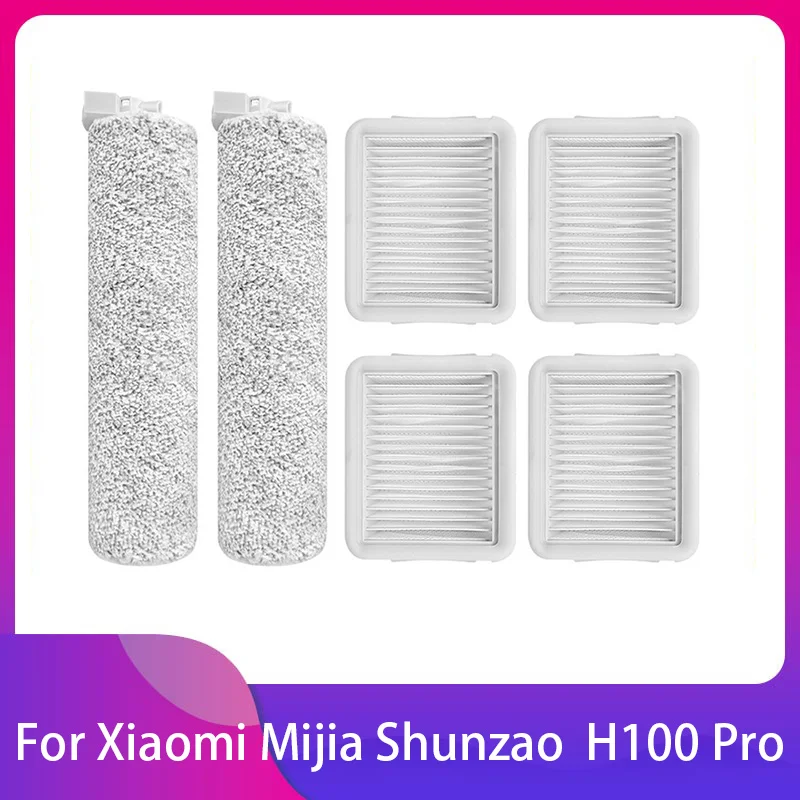 Pentru Xiaomi Mijia ShunZao H100 Pro Umede și Uscate de Vacuum Rola Perie Filtru Hepa Piese de Schimb Pufos Moale Pentru Cleaner Kit de Înlocuire