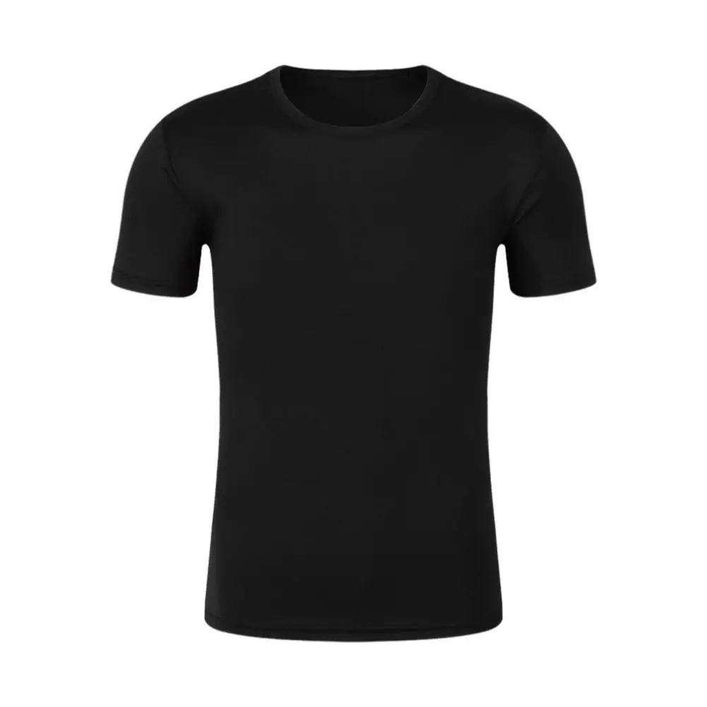 Unisex T-shirt rezistente la Decolorare Rafinat Tăiate Poliester iute Uscat Culoare Solidă Pulover de Sus de zi cu Zi T-Shirt Îmbrăcăminte pentru Bărbați